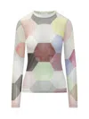 Jw Anderson J. W. Anderson Multicolored Panel Knit Top In Multi