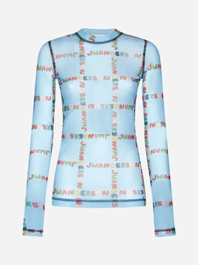 JW ANDERSON UNDERPINNING UNISEX LOGO PRINT TOP