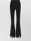 Jw Anderson J. W.anderson Stretchy High Waist Pants With Laser-cut In Black