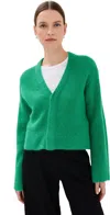 JW ANDERSON V NECK CARDIGAN JADE