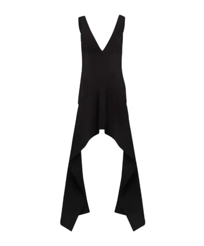 JW ANDERSON JW ANDERSON V-NECK DRAPED MINI DRESS