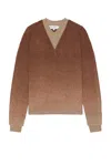 Jw Anderson Brown Gradient Sweater In Chocolate Brown