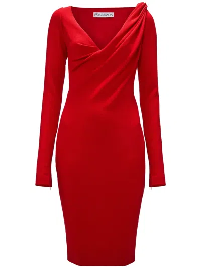 Jw Anderson Dresses In Red