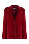 Jw Anderson Velvet Blazer In Red
