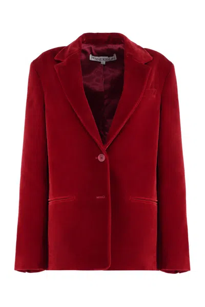 JW ANDERSON JW ANDERSON VELVET BLAZER