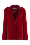 Jw Anderson Velvet Blazer In Red