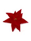 JW ANDERSON VELVET POINTSETTIA BROOCH