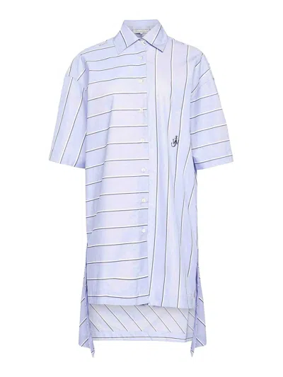 JW ANDERSON HIGH-LOW HEM SHIRT DRESS