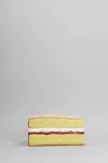 Jw Anderson Victoria Sponge Multicolor Clutch With Magnetic Closure In Resin Woman In Beige