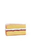 Jw Anderson Victoria Sponge Multicolor Clutch With Magnetic Closure In Resin Woman In Neutrals