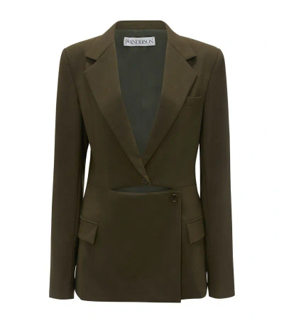 JW ANDERSON JW ANDERSON VIRGIN WOOL-BLEND BLAZER