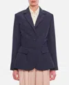 Jw Anderson Dark Blue Single Breasted Blazer In Blue