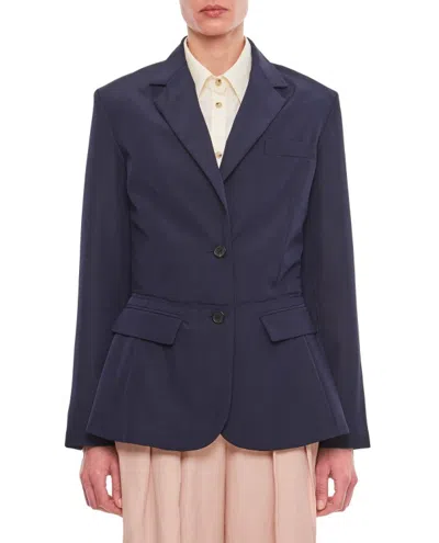 Jw Anderson Viscose Blazer In Blue