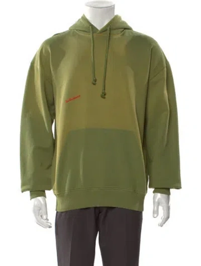 Pre-owned Jw Anderson V-neck Long Sleeve Hoodie W/ Tags In Green