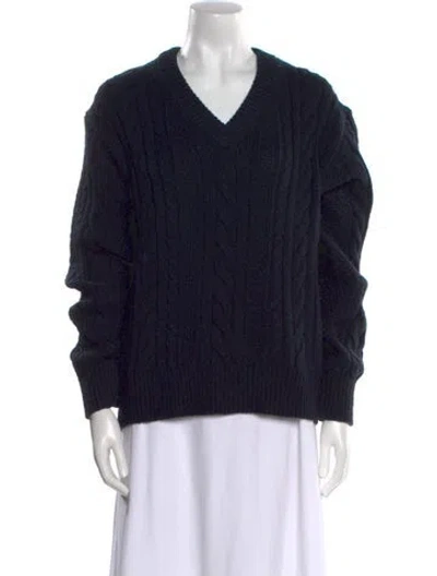 Pre-owned Jw Anderson V-neck Sweater In Black