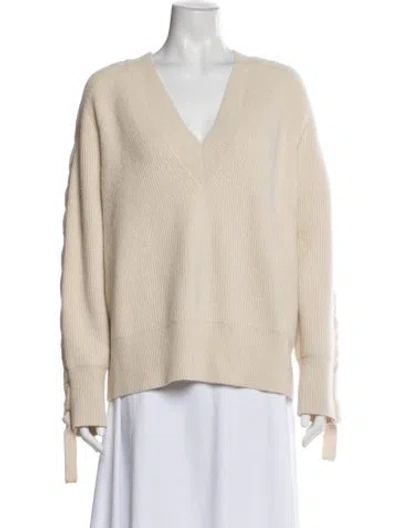 Pre-owned Jw Anderson V-neck Sweater In Neutral