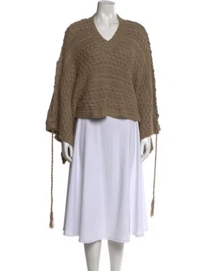Pre-owned Jw Anderson V-neck Sweater W/ Tags In Neutral