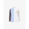 Jw Anderson Patchwork Shirt In Blue/multi