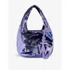 Jw Anderson Purple Mini Sequin Shopper Bag In Lavender