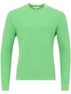 Jw Anderson Waffle Sweatshirt In Green