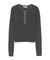 Jw Anderson Waffle-knit Sweater In Gray
