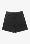 Jw Anderson Waffle Ribbed Shorts In Black