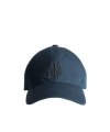 Jw Anderson Waxed Cotton Baseball Cap In Dark Blue In Blue