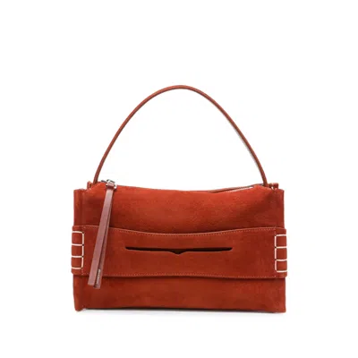 Jw Anderson Whipstitch-detail Tote Bag In Brown