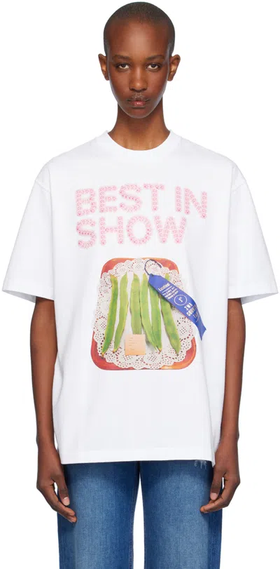 Jw Anderson J.w. Anderson Best In Show T-shirt In White