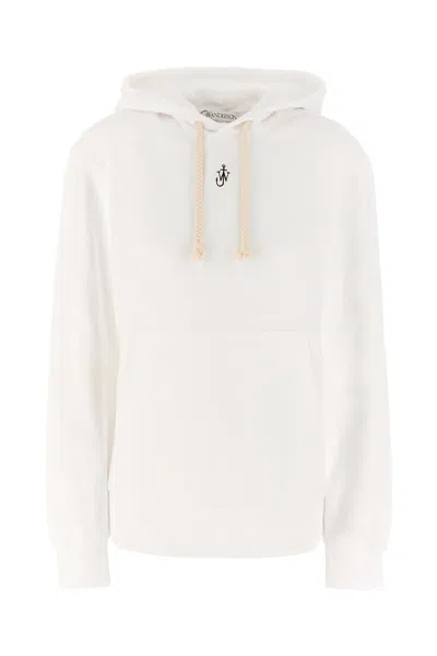 Jw Anderson White Cotton Blend Oversize Sweatshirt