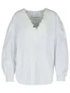 Jw Anderson Woman Shirt Grey Size 6 Cotton In Grey