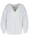 Jw Anderson Woman Shirt Grey Size 6 Cotton In Gray