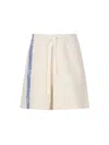 Jw Anderson Linen And Cotton Shorts In Beige