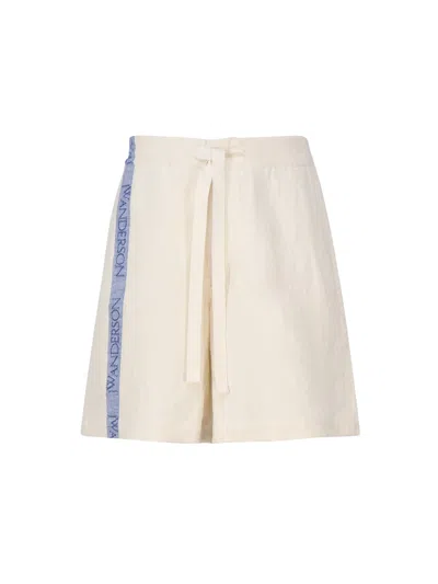 JW ANDERSON WHITE COTTON SHORT