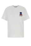Jw Anderson J. W. Anderson Window Embroidered White Cotton T-shirt In White