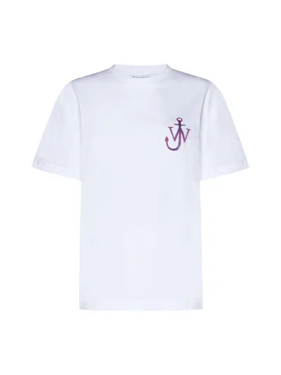 JW ANDERSON WHITE COTTON T-SHIRT