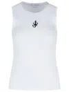 Jw Anderson J. W.anderson Anchor Embroidery Vest In White