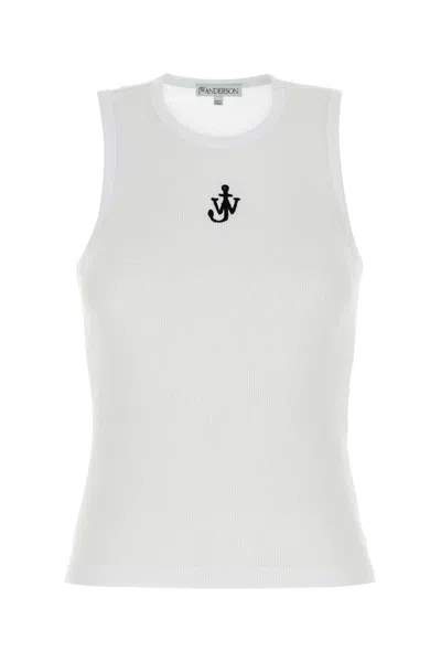 Jw Anderson J. W. Anderson 'anchor' White Cotton Tank Top
