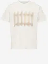 Jw Anderson White Crewneck Printed T-shirt In Neutral