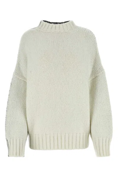 JW ANDERSON WHITE CREWNECK SWEATER