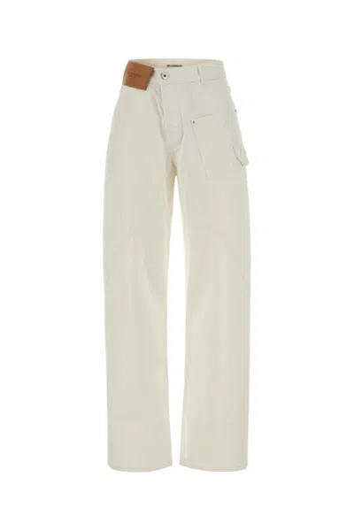 Jw Anderson White Denim Jeans