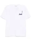 Jw Anderson Women White Logo And Print T-shirt In White