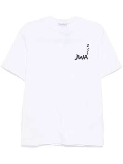 JW ANDERSON J. W. ANDERSON WHITE JWA BACK PRINT T-SHIRT
