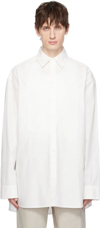 Jw Anderson White Lace Applique Shirt