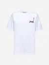 Jw Anderson Women White Logo And Print T-shirt
