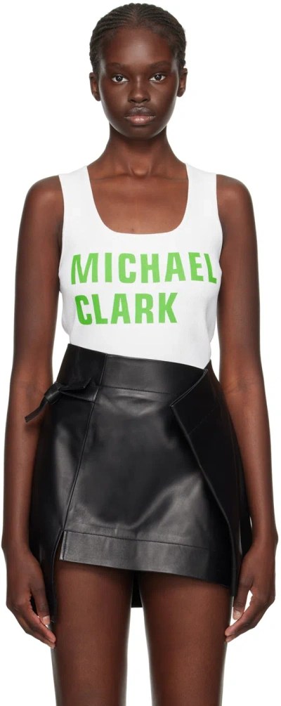 Jw Anderson White Michael Clark Edition Tank Top In 001 White