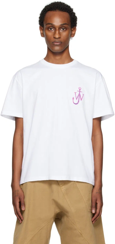 Jw Anderson White 'naturally Sweet' T-shirt In White 001
