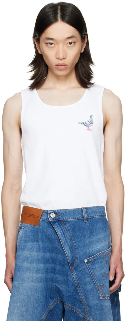 JW ANDERSON WHITE PIGEON TANK TOP