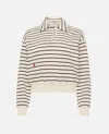 Jw Anderson White Polo Sweatshirt In Neutral