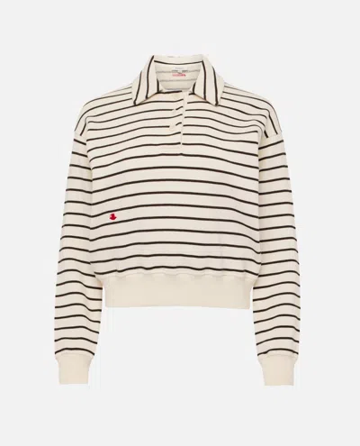 JW ANDERSON WHITE POLO SWEATSHIRT